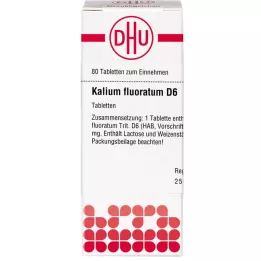 KALIUM FLUORATUM D 6 tabletter, 80 kapsler