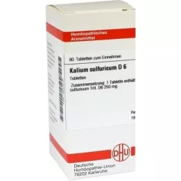 KALIUM SULFURICUM D 6 tabletter, 80 kapsler