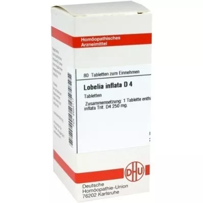 LOBELIA INFLATA D 4 tabletter, 80 kapsler