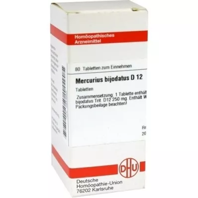 MERCURIUS BIJODATUS D 12 Tablete, 80 Capsule