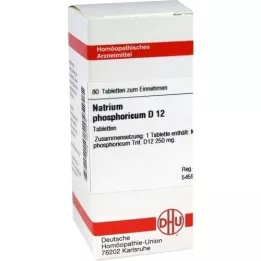 NATRIUM PHOSPHORICUM D 12 tabletter, 80 kapsler