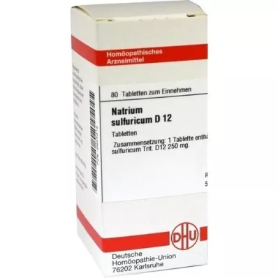 NATRIUM SULFURICUM D 12 tabletter, 80 kapsler