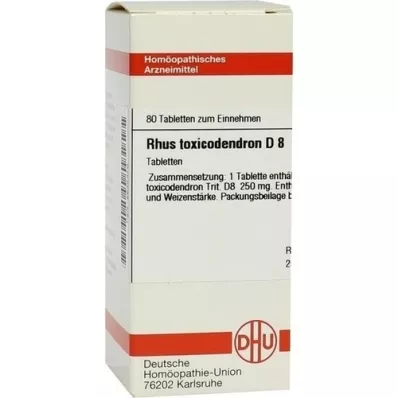 RHUS TOXICODENDRON D 8 Tablete, 80 Capsule