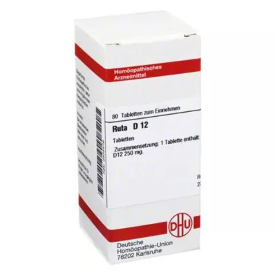 RUTA D 12 tabletter, 80 kapsler