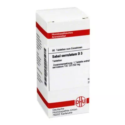 SABAL SERRULATUM D 3-tabletter, 80 kapsler