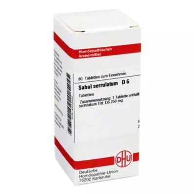 SABAL SERRULATUM D 6 tabletter, 80 kapsler