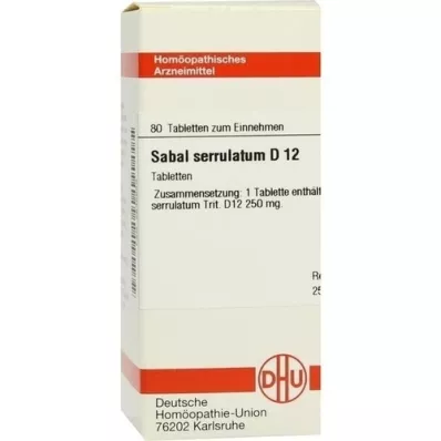 SABAL SERRULATUM D 12 tabletter, 80 kapsler