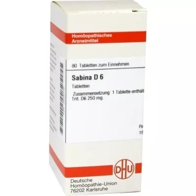 SABINA D 6 tabletter, 80 kapsler