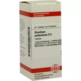 STRONTIUM CARBONICUM D 6 tabletter, 80 kapsler