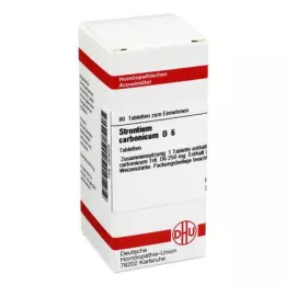 STRONTIUM CARBONICUM D 6 tabletter, 80 kapsler