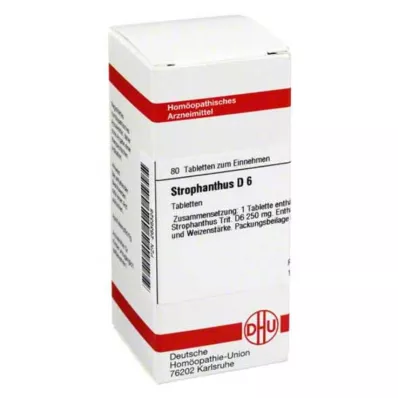 STROPHANTHUS D 6 tabletter, 80 kapsler
