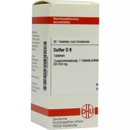 SULFUR D 8 tabletter, 80 kapsler