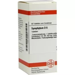 SYMPHYTUM D 6 tabletter, 80 kapsler