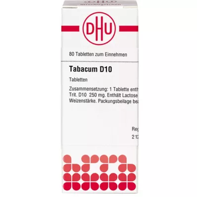 TABACUM D 10 tabletter, 80 kapsler