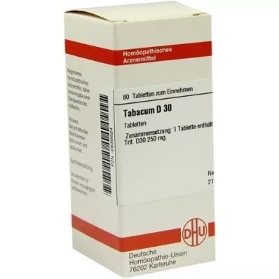 TABACUM D 30 tabletter, 80 kapsler