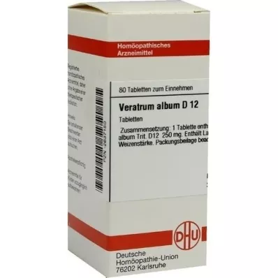 VERATRUM ALBUM D 12 Tablete, 80 Capsule