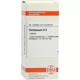 VERBASCUM D 6 tabletter, 80 kapsler