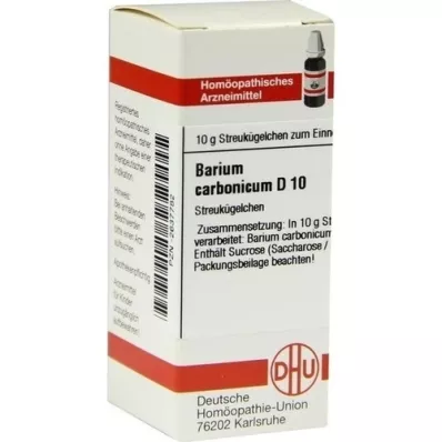 BARIUM CARBONICUM D 10 globule, 10 g