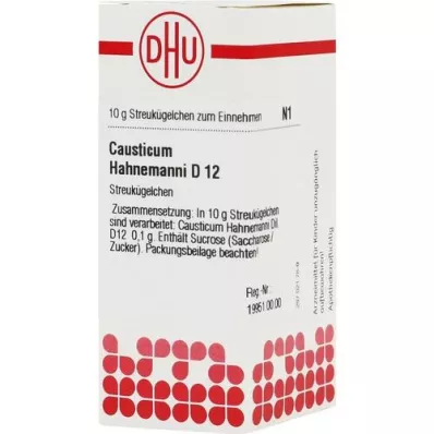CAUSTICUM HAHNEMANNI D 12 kugler, 10 g