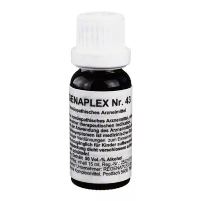 REGENAPLEX Nr. 43 dråber, 15 ml REGENAPLEX Nr. 43 dråber, 15 ml