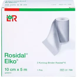 ROSIDAL Elko 10 cmx5 m kortstræksbandage, 2 stk