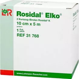 ROSIDAL Elko 10 cmx5 m kortstræksbandage, 2 stk