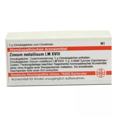 ZINCUM METALLICUM LM XVIII Globule, 5 g