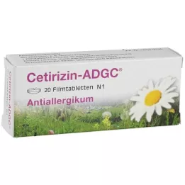 CETIRIZIN ADGC Filmovertrukne tabletter, 20 stk