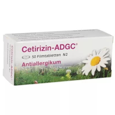 CETIRIZIN ADGC Filmovertrukne tabletter, 50 stk