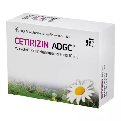 CETIRIZIN ADGC Filmovertrukne tabletter, 100 stk