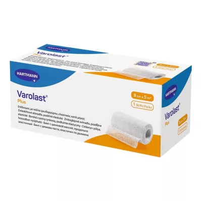 VAROLAST Plus zinkpasta-bandage 8 cmx5 m, 1 stk