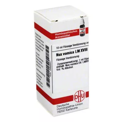 NUX VOMICA LM XVIII Fortynding, 10 ml
