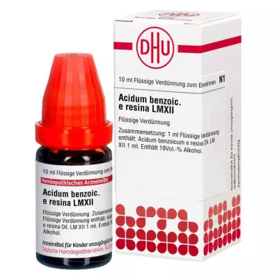ACIDUM BENZOICUM e resina LM XII Fortynding, 10 ml
