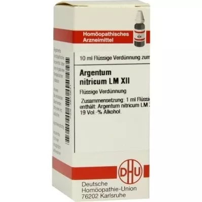 ARGENTUM NITRICUM LM XII Fortynding, 10 ml