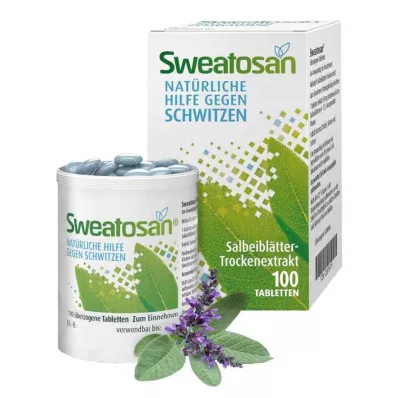 SWEATOSAN overtrukne tabletter, 100 stk