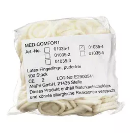 FINGERLING Latex OP Mărimea 4, 100 de bucăți