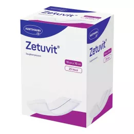 ZETUVIT Sugekompresser sterile 10x10 cm, 25 stk