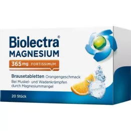 BIOLECTRA Magnesium 365 mg fortissimum Orange, 20 kapsler