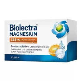 BIOLECTRA Magnesium 365 mg fortissimum Orange, 20 kapsler