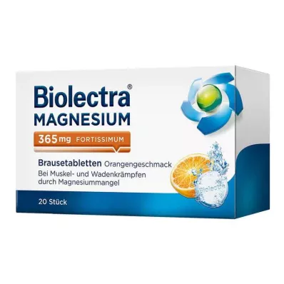 BIOLECTRA Magnesium 365 mg fortissimum Orange, 20 kapsler BIOLECTRA Magnesium 365 mg fortissimum Orange, 20 kapsler
