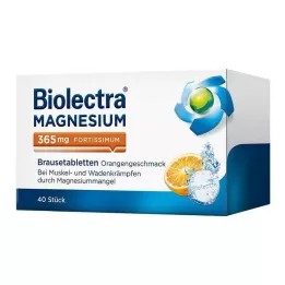 BIOLECTRA Magnesium 365 mg fortissimum Orange, 40 kapsler