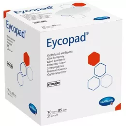 EYCOPAD Øjenkompresser 70x85 mm sterile, 25 stk