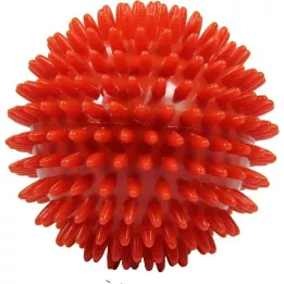MASSAGEBALL Pindsvinekugle 9 cm rød, 1 stk