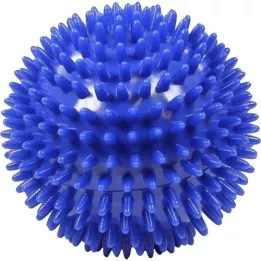 MASSAGEBALL Pindsvinebold 10 cm blå, 1 stk