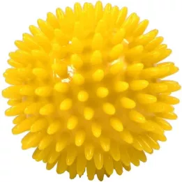 MASSAGEBALL Pindsvinekugle 8 cm gul, 1 stk