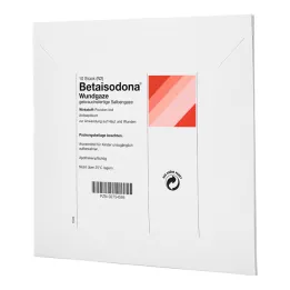 BETAISODONA Sårgaze 10x10 cm, 10 stk