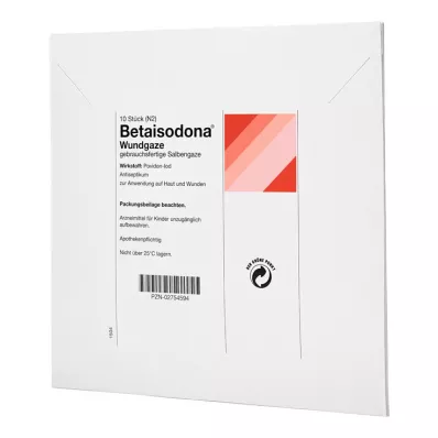 BETAISODONA Sårgaze 10x10 cm, 10 stk BETAISODONA Sårgaze 10x10 cm, 10 stk