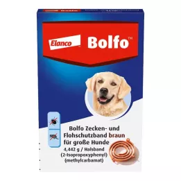 BOLFO Loppebeskyttelsesbånd brun til store hunde, 1 stk