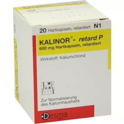 KALINOR retard P 600 mg hårde kapsler, 20 stk