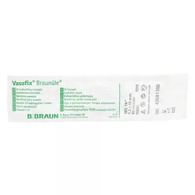 VASOFIX Brun nål 18 G 45 mm grøn, 1 stk